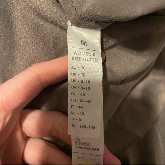 Lily Silk Gray Slip Skirt - Picture 4 of 6